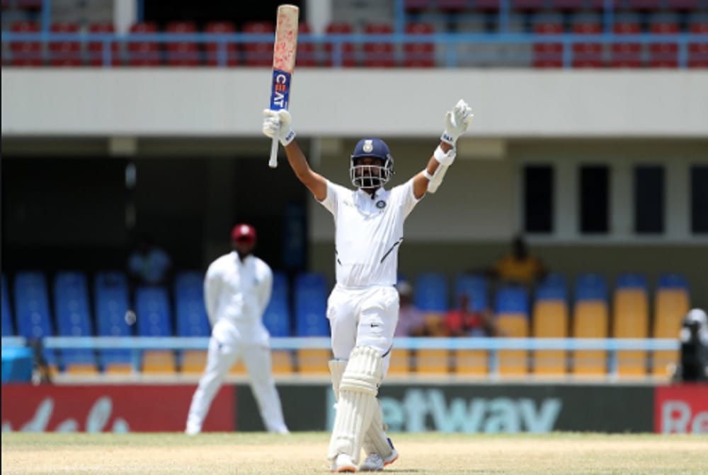 Ajinkya rahane slams century against west indies after two years now dedicated it to his fans