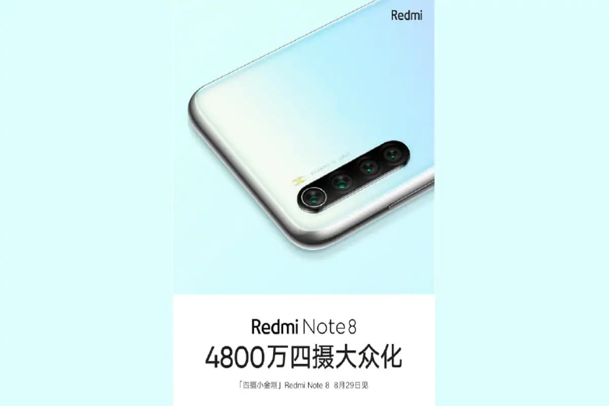 Redmi Note 8 Confirm Snapdragon 665 SoC Quad Rear Cameras With 48 Megapixel Main Sensor