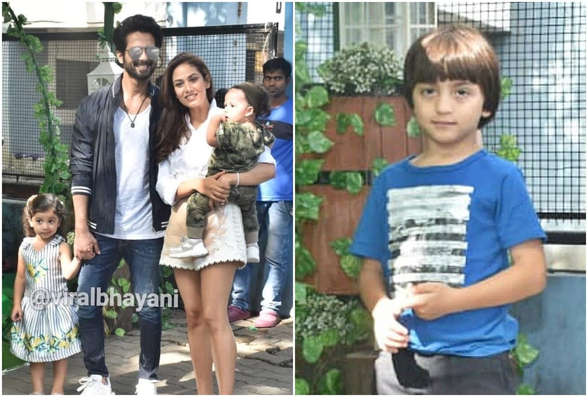 Shah rukh khan Son abram at Shahid kapoor mira rajput Daughter misha kapoor birthday