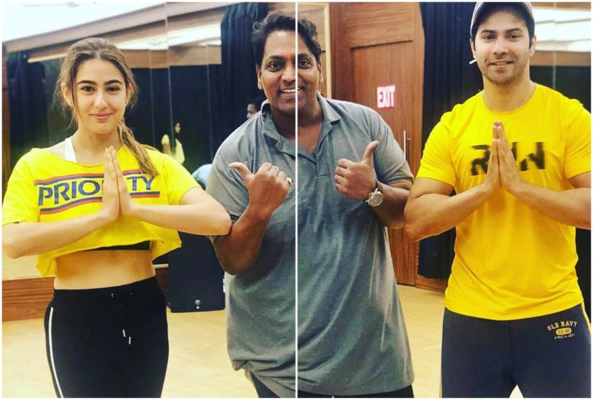 Varun Dhawan and sara ali khan Funny comments on instagram post with ganesh acharya
