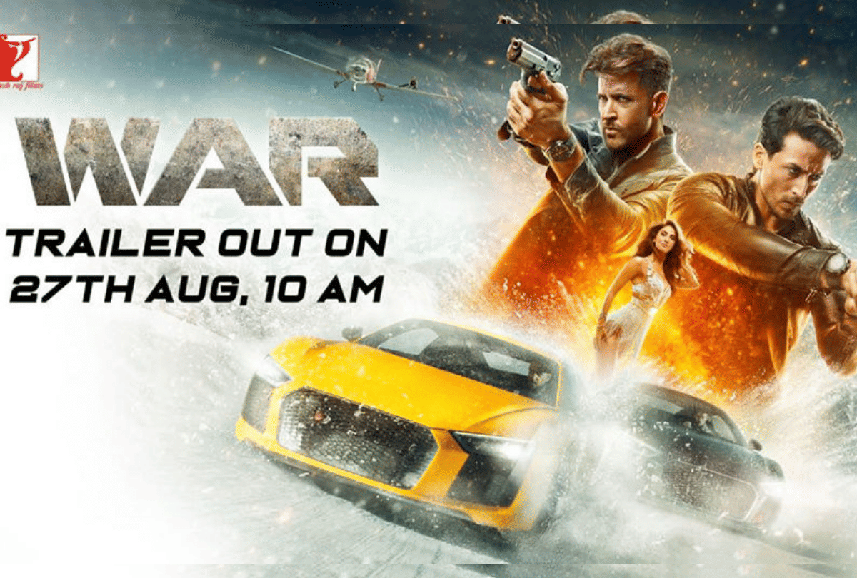 Hrithik Roshan and Tiger Shroff most awaited film War Trailer Out Tuesday