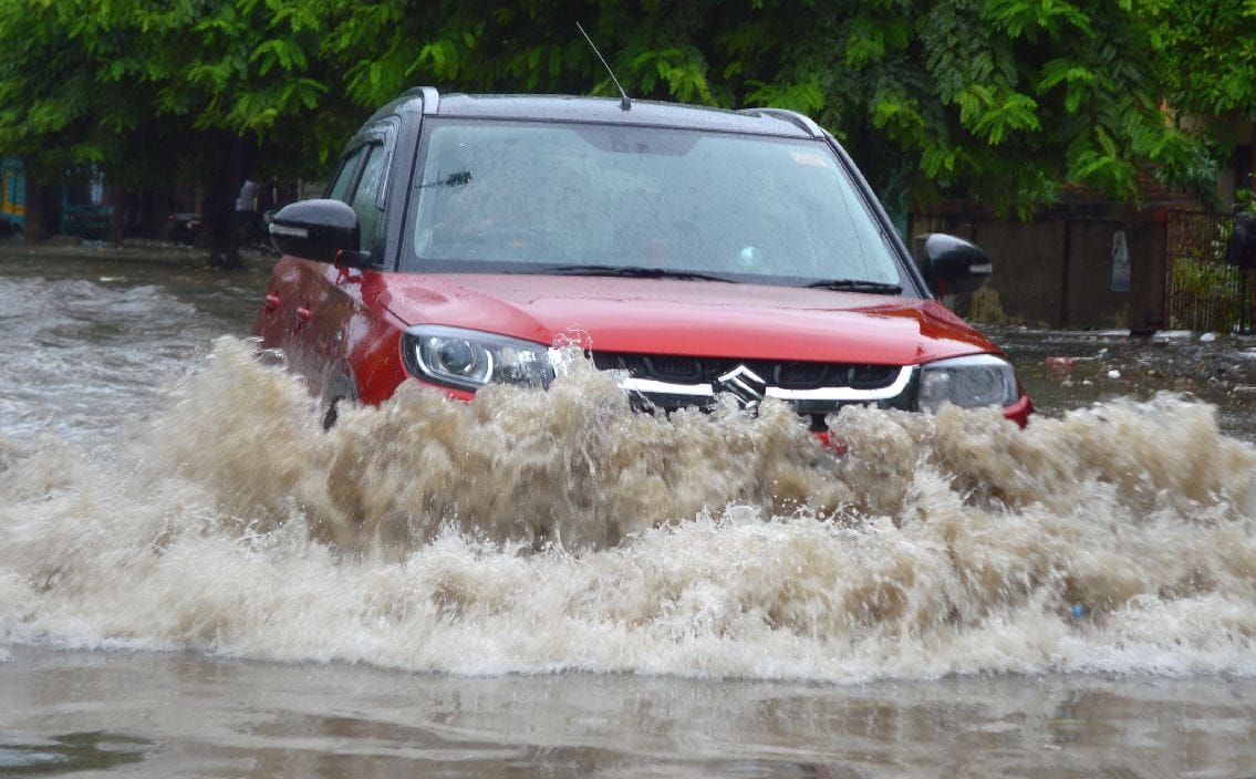 what to do if car stuck in water car care tips for monsoon car stuck in rain water car care tips for rainy season monsoon water logging in delhi water logging in gurgaon