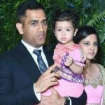 MS Dhoni with Family