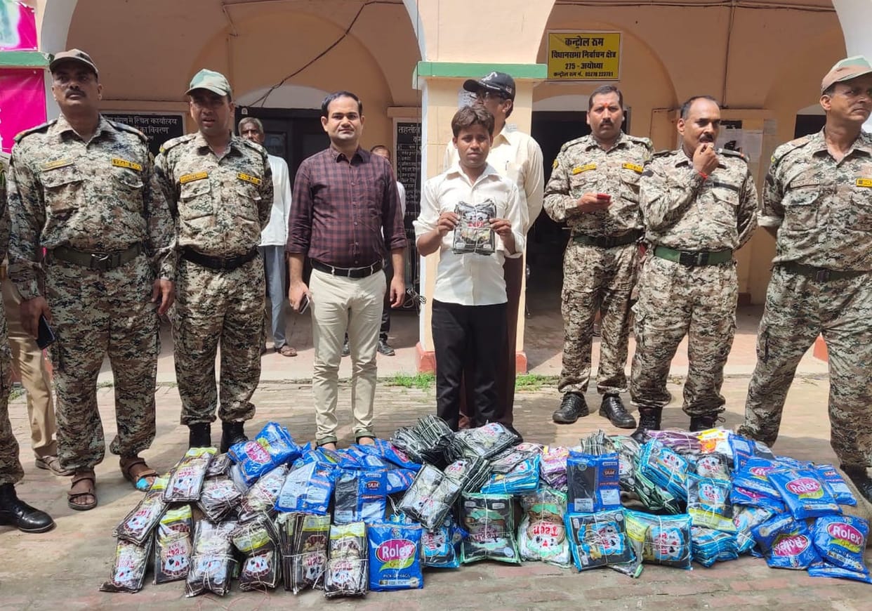 1.10 quintal polythene seized