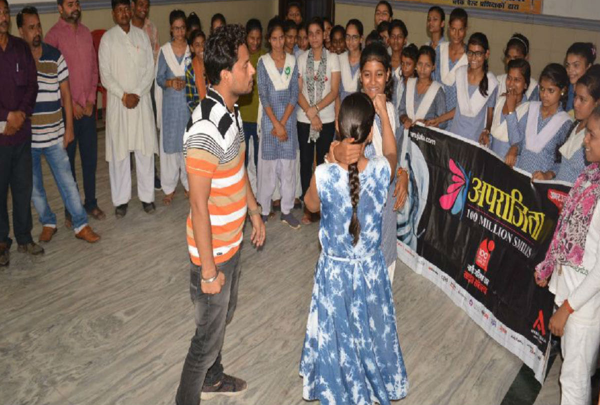 Aparajita Girls learned self-defense tricks from martial arts