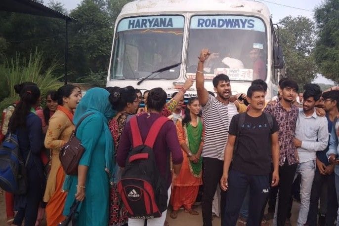 the demand of driving the bus should be made in the student