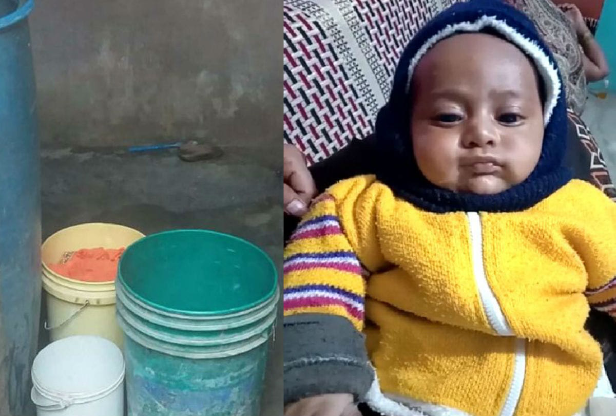 Eight Month Old Boy Died In Drowned Water Bucket Firozabad News in Hindi