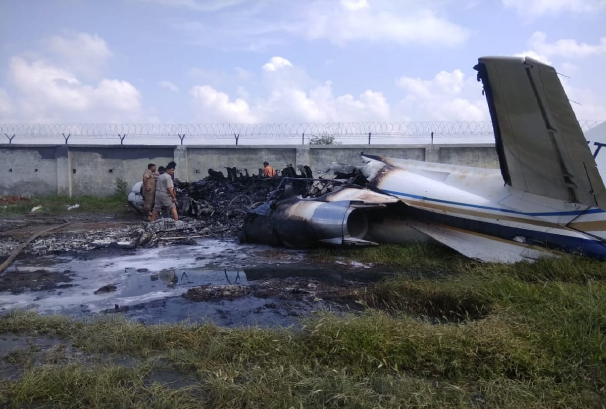 possibility of serious accident in dhanipur plane crash if plane hit runway instead of grass