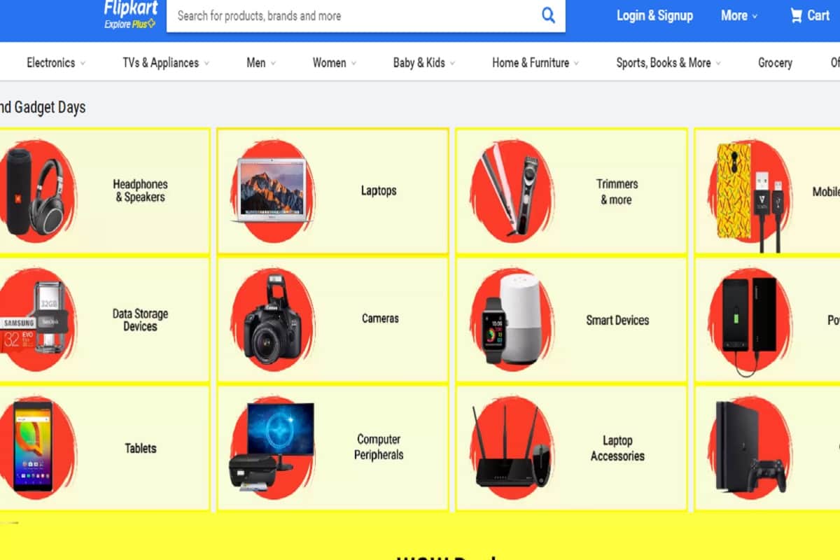 Flipkart Grand Gadget Days Offers Laptops From Rs 18990 and Tablets From Rs 3999
