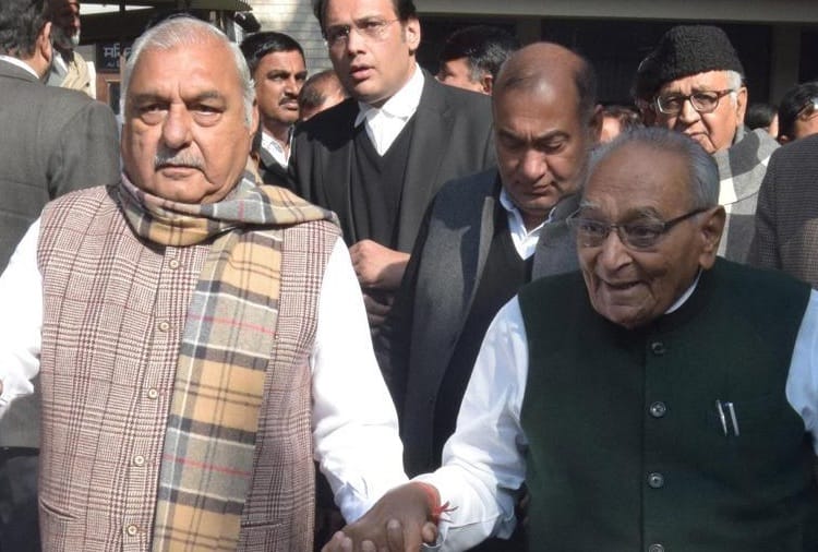 Charge sheet filed against bhupinder singh hooda and moti lal vora in AJL Plot Allotment Case