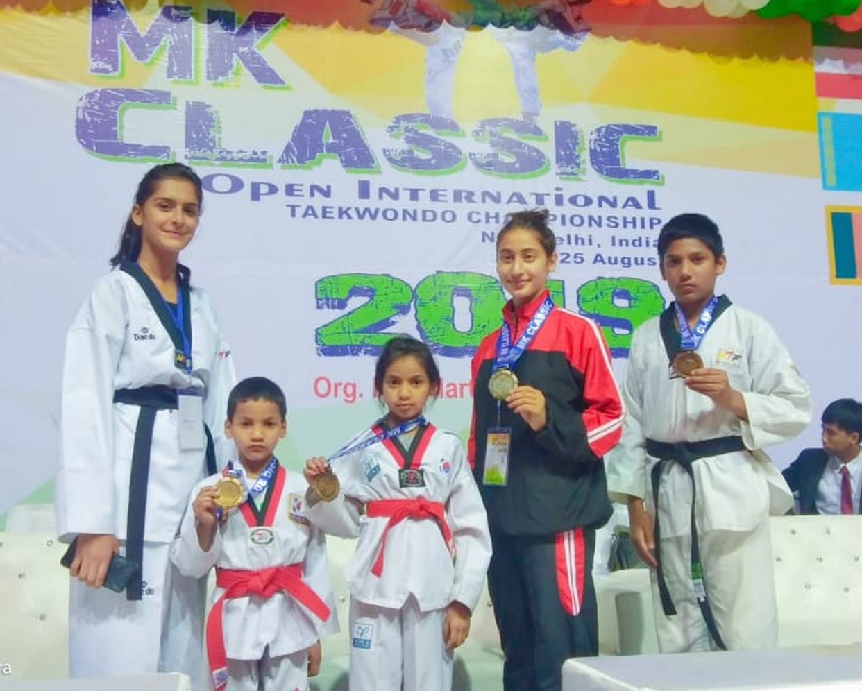 almora good performence in open teakwondo