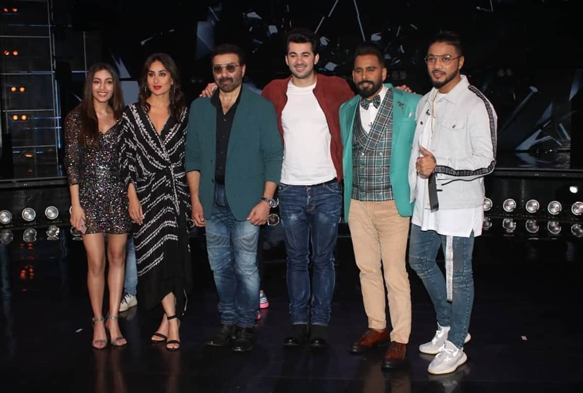 Sunny Deol Karan Deol  Kareena Kapoor saher bamba viral instagram video from dance India Dance