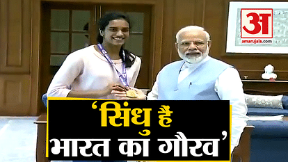 Shuttler PV Sindhu meets PM Narendra Modi in Delhi, Won title of BWF World Championships