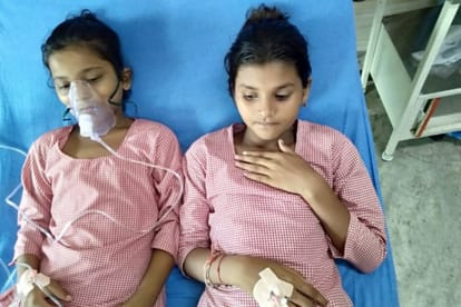 several children got sick due to bad smell of cowshed in a primary school in baghpat district