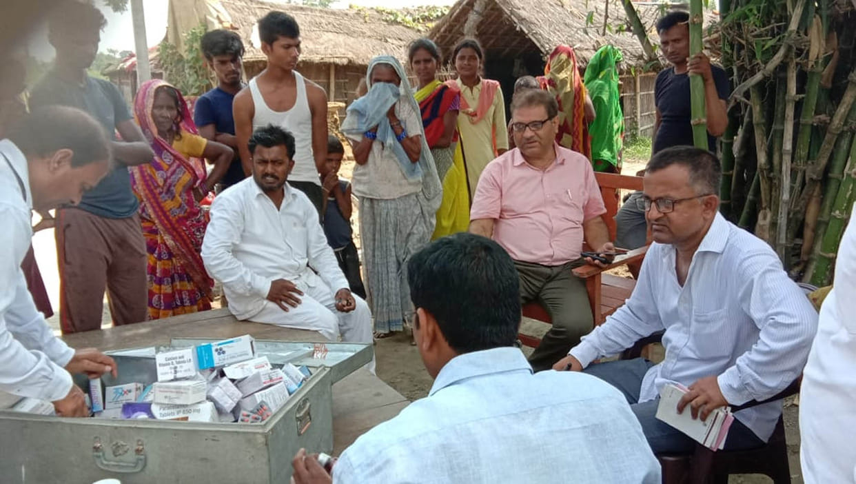 health camp organized in mushar dominated villages