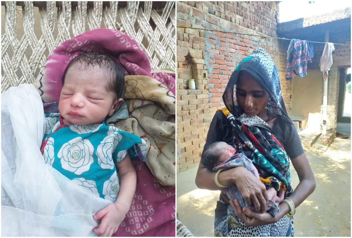 villagers showered love on an infant girl found crying alone