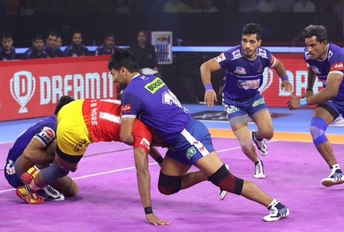 pro kabaddi league 2019 haryana steelers defeated gujarat forunegiants and delhi beat mumba
