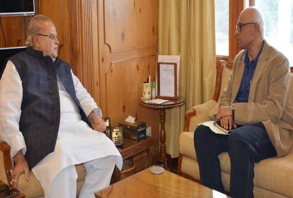 Dr KP Krishnan met  Governor Satya Pal Malik He briefed about possibilities for skill up gradation