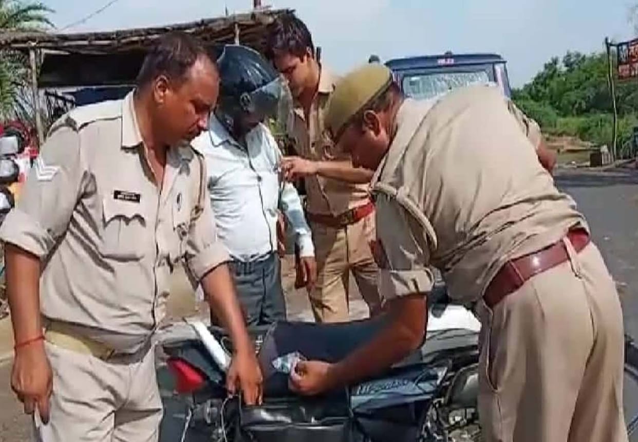 Video of police checking bike rider's pocket on social media goes viral