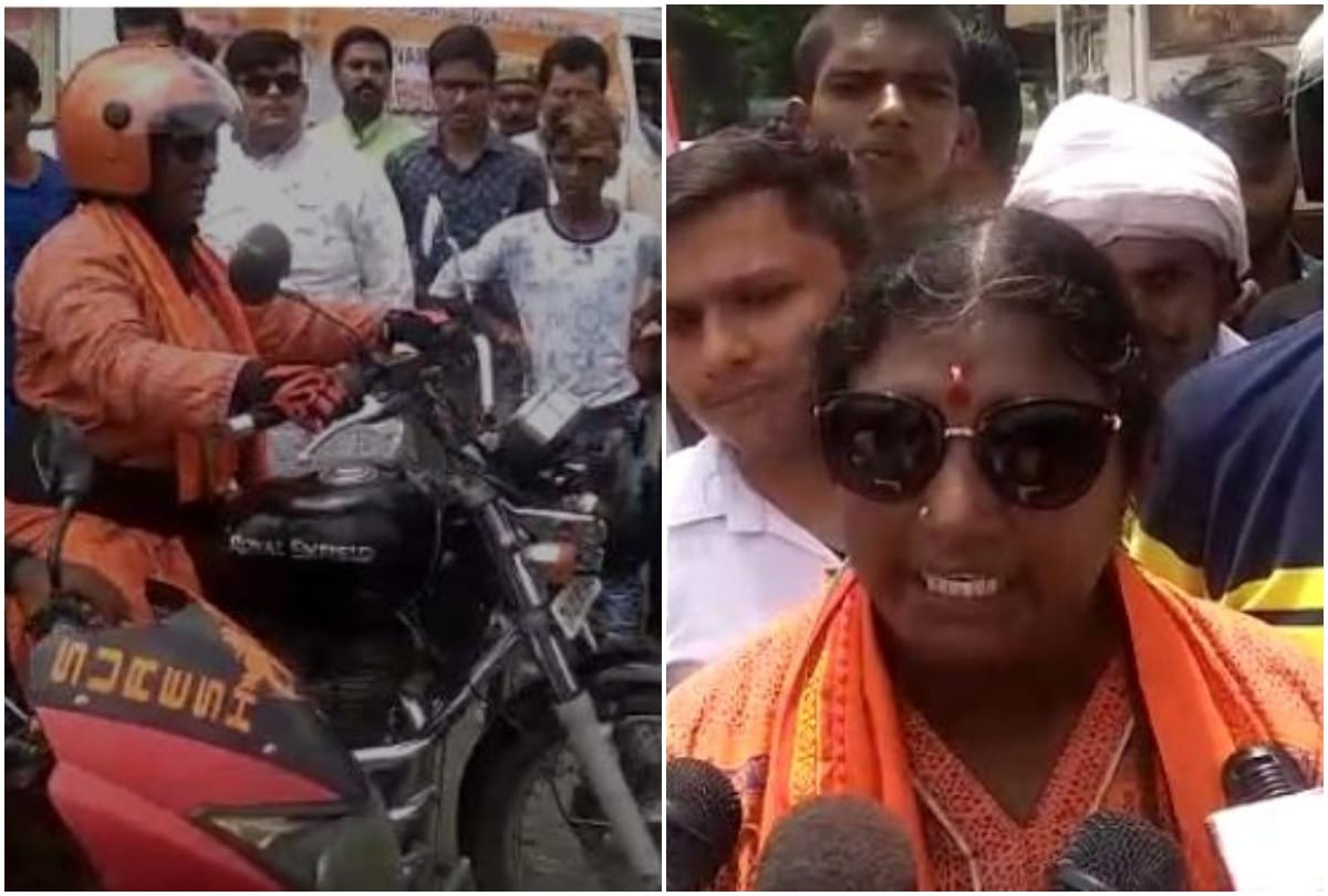 Rajlakshmi Manda reaches Jhansi on her way to Kashmir during 5200 km bike tour