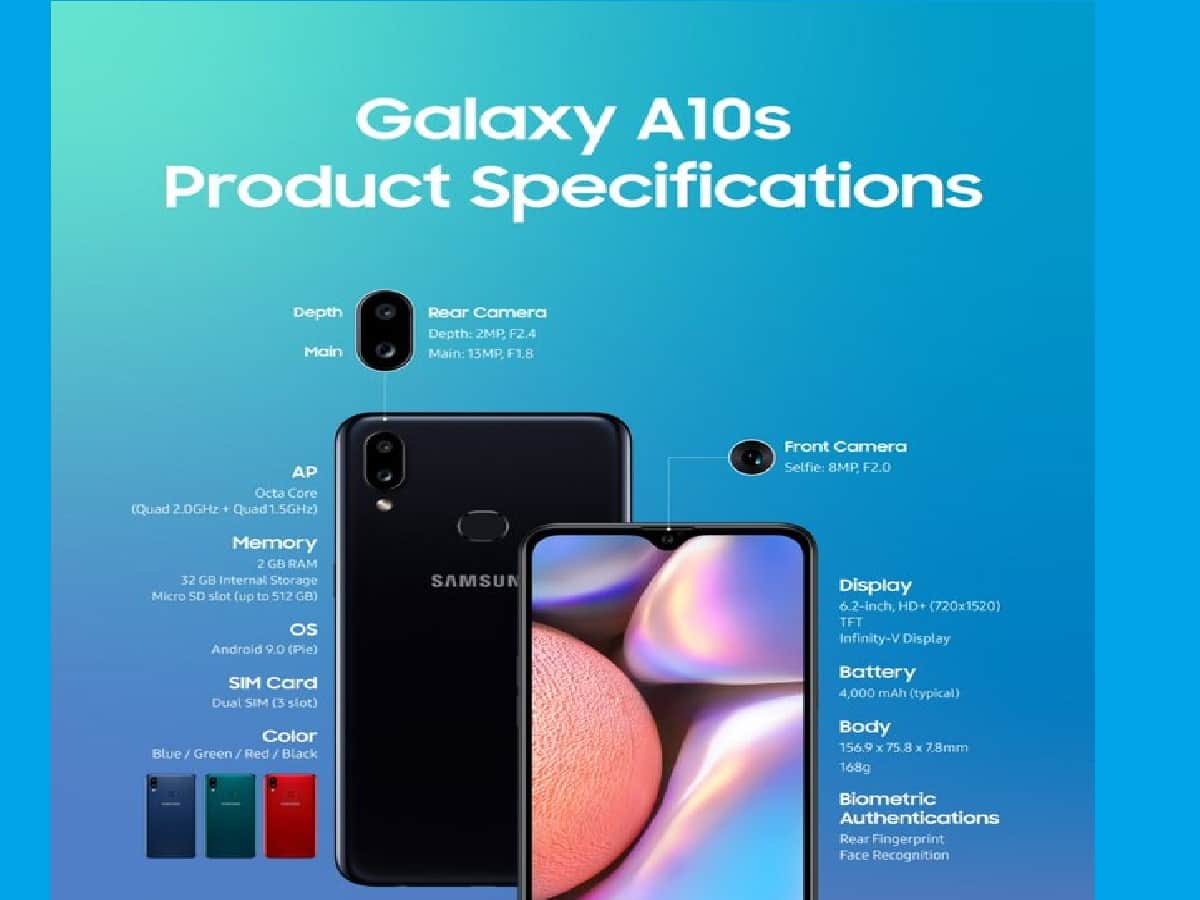 Samsung Galaxy A10s sale starts With Dual Rear Cameras 4000mAh Battery