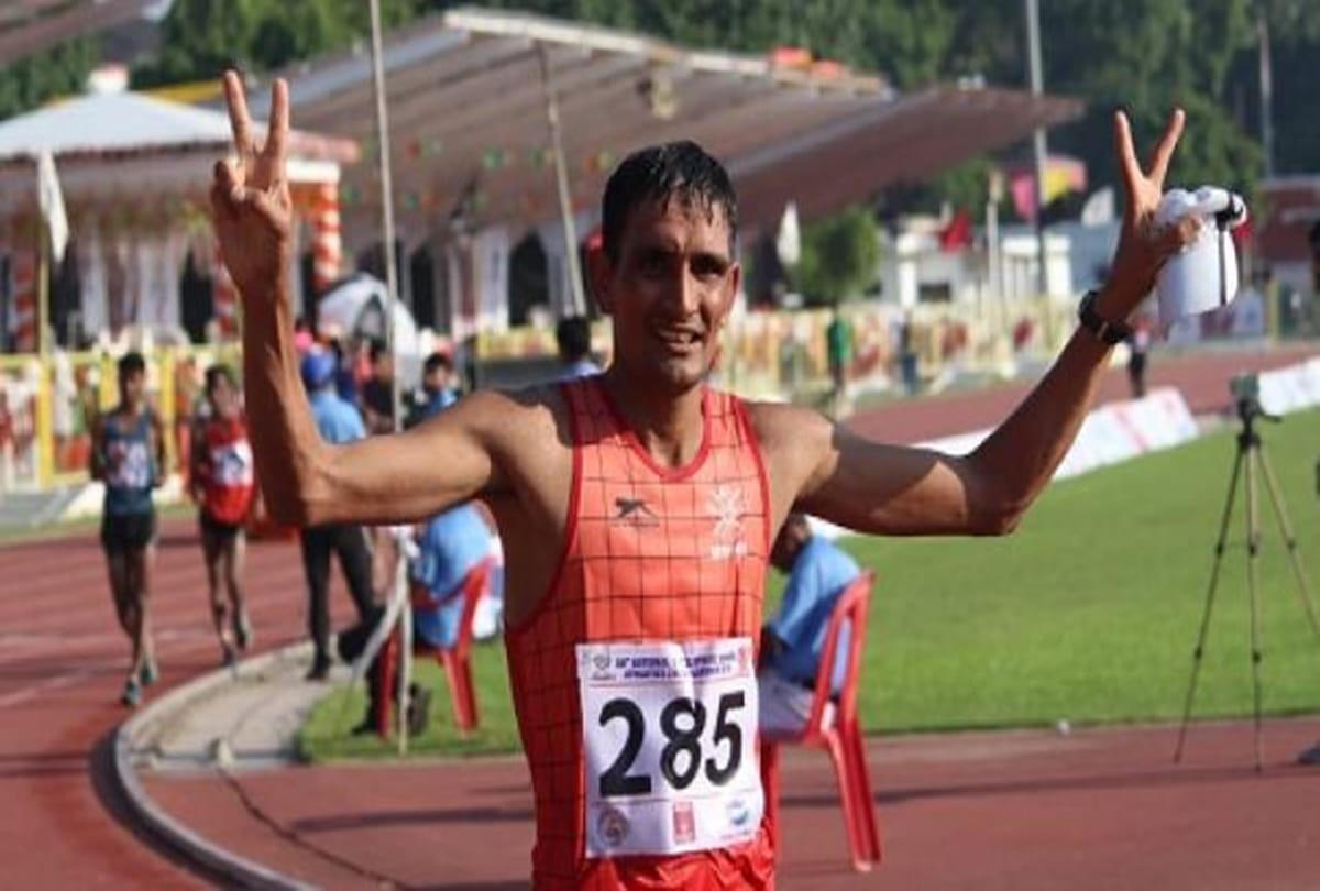 Sandeep singh won gold medal in 20 km walk race of athletic championships