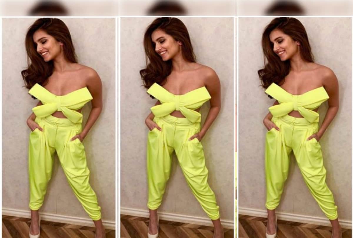 Tara Sutaria rocks in neon outfit by Mandira Wirk