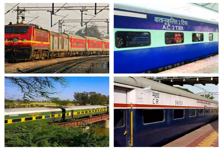 Why Indian Railway Train Coach Colours Are Different Know The Colour ...