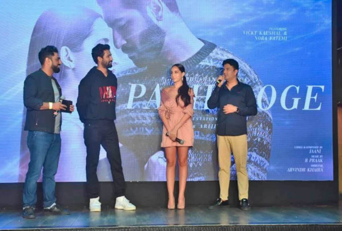 vicky kaushal and nora fatehi song pachtaoge success party