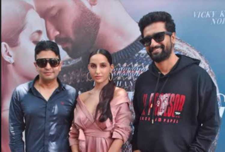 vicky kaushal and nora fatehi song pachtaoge success party