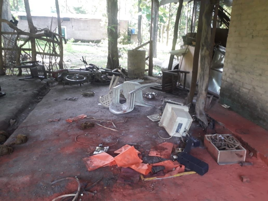 Elephants entered the homes of villagers, vandalized