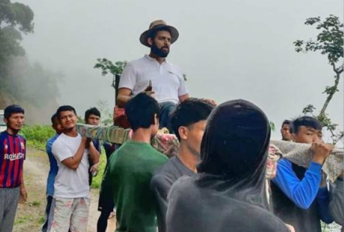 first time dm reaches tisopi village in mizoram