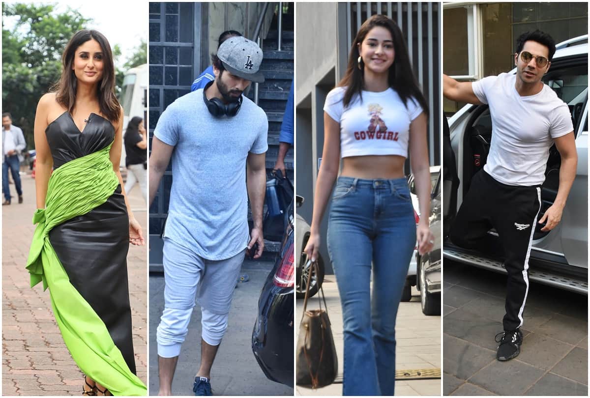 Spotted celebs ananya ishaan ileana Kangana Kareena Karishma Shahid Shraddha Sunny Varun Vicky