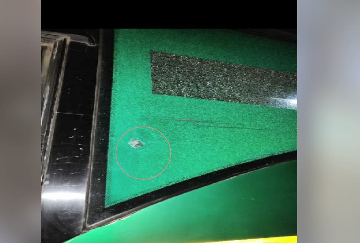 Guns fired in Panipat on HRTC Volvo bus coming to Manali