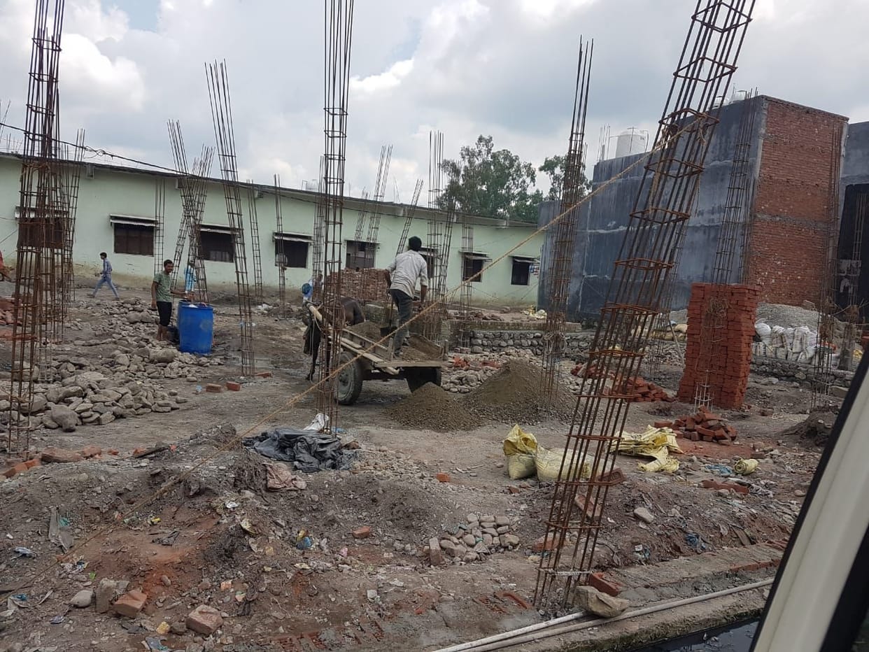 Illegal construction stopped on Nazul's land