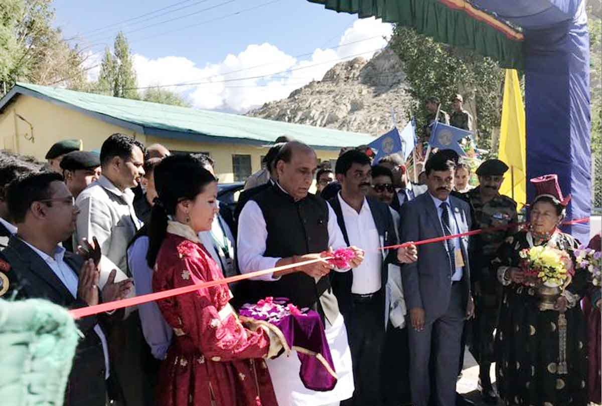 Defence Minister Rajnath Singh inaugurates 26th KisanJawan Vigyan Mela in Leh