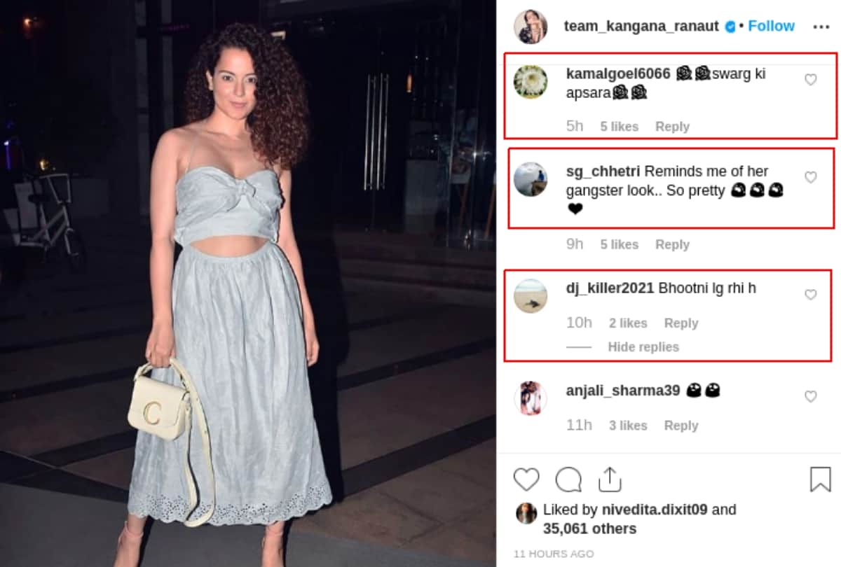 Kangana Ranaut looks stunning in this grey outfit