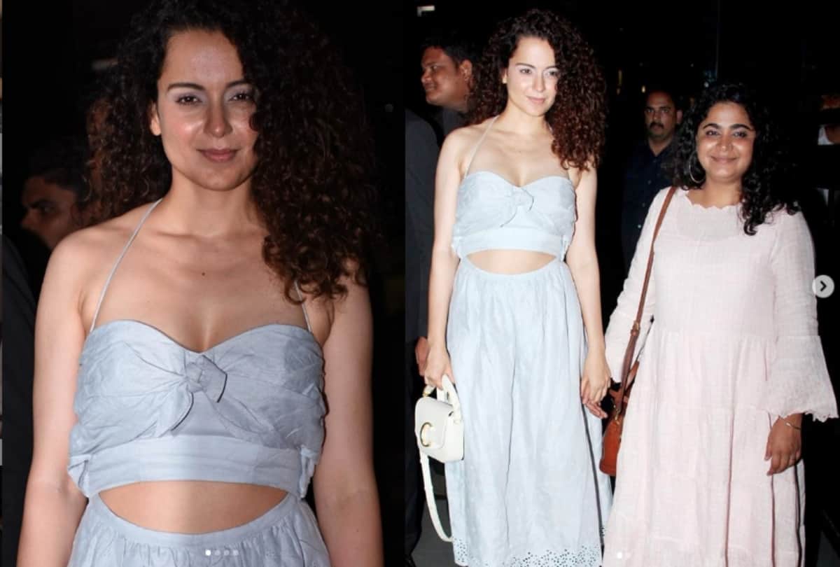 Kangana Ranaut looks stunning in this grey outfit
