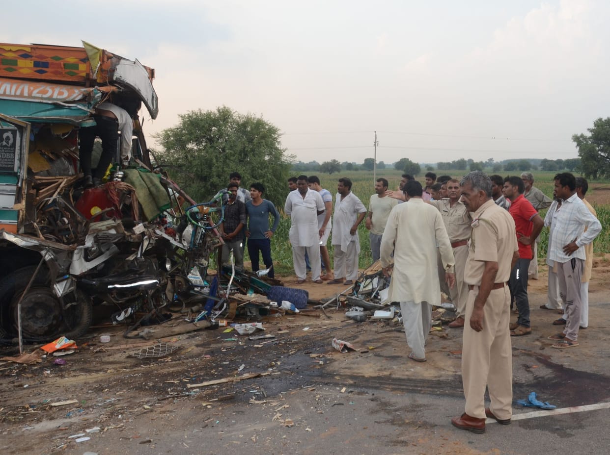 Three died in Road accident in Charkhi Dadari