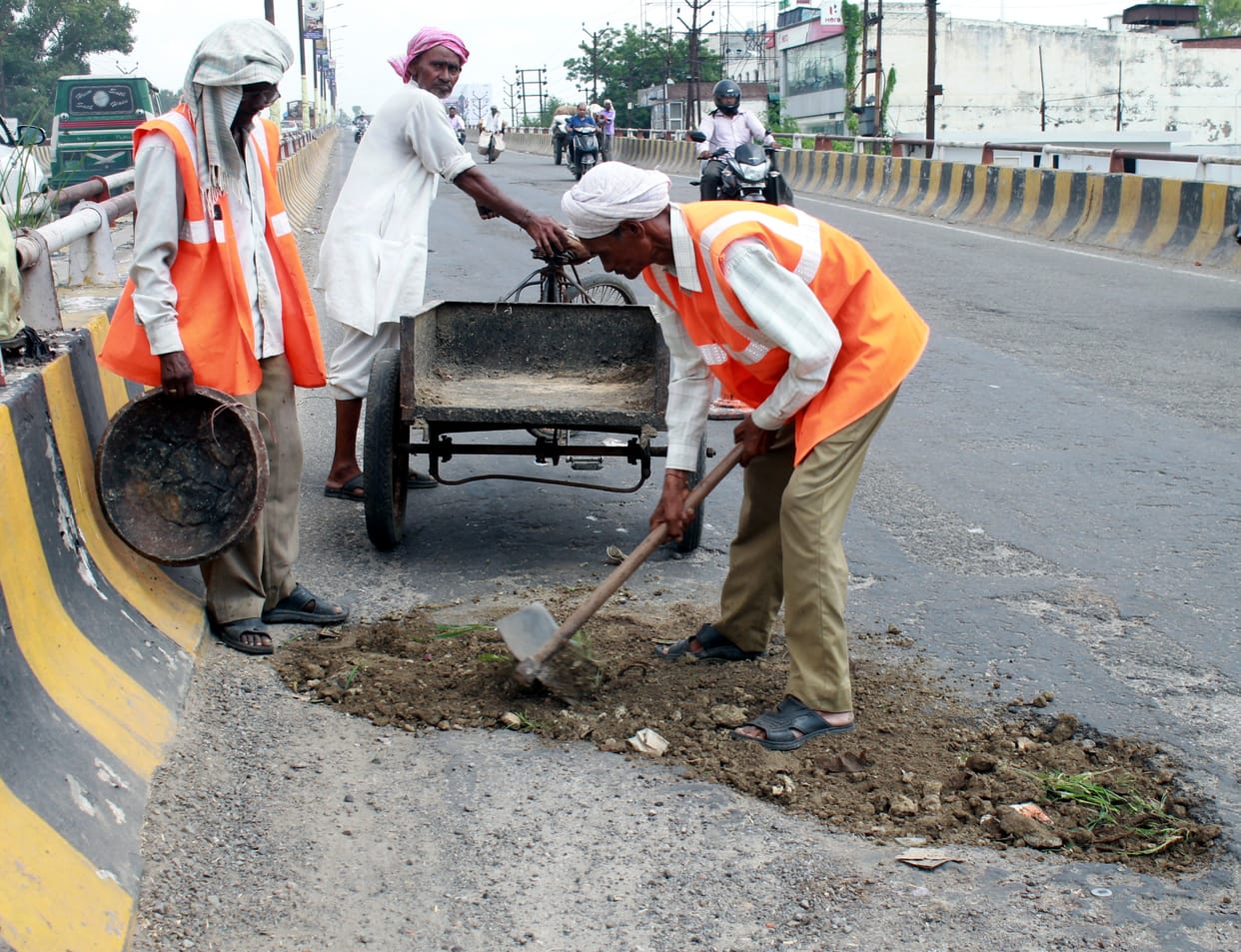 Corporation is filling pit, NHAI is not serious