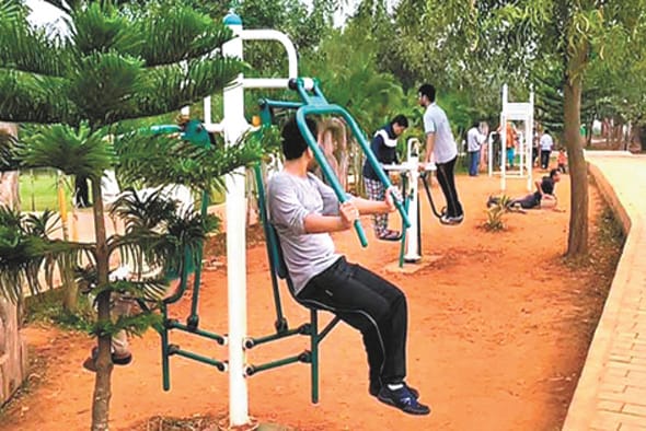 open air gym in prayagraj parks