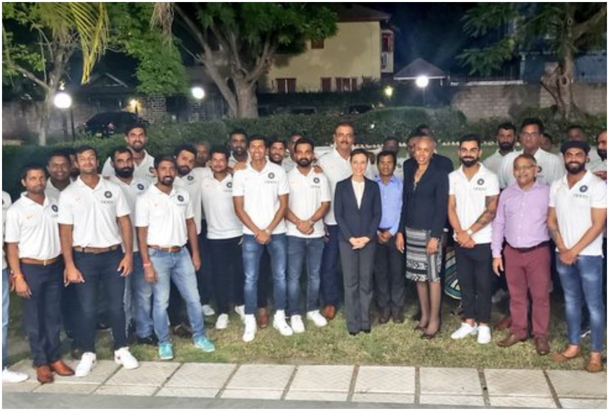 Indian Cricket Team attend dinner at Indian High Commissioner's residence in Jamaica