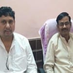 पत्रकारों से वार्ता करते विधायक विक्रम सैनी