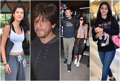 Bollywood celebs Spotted ananya disha kriti nia riteish genelia shahrukh shanaya sonam Sunny varun