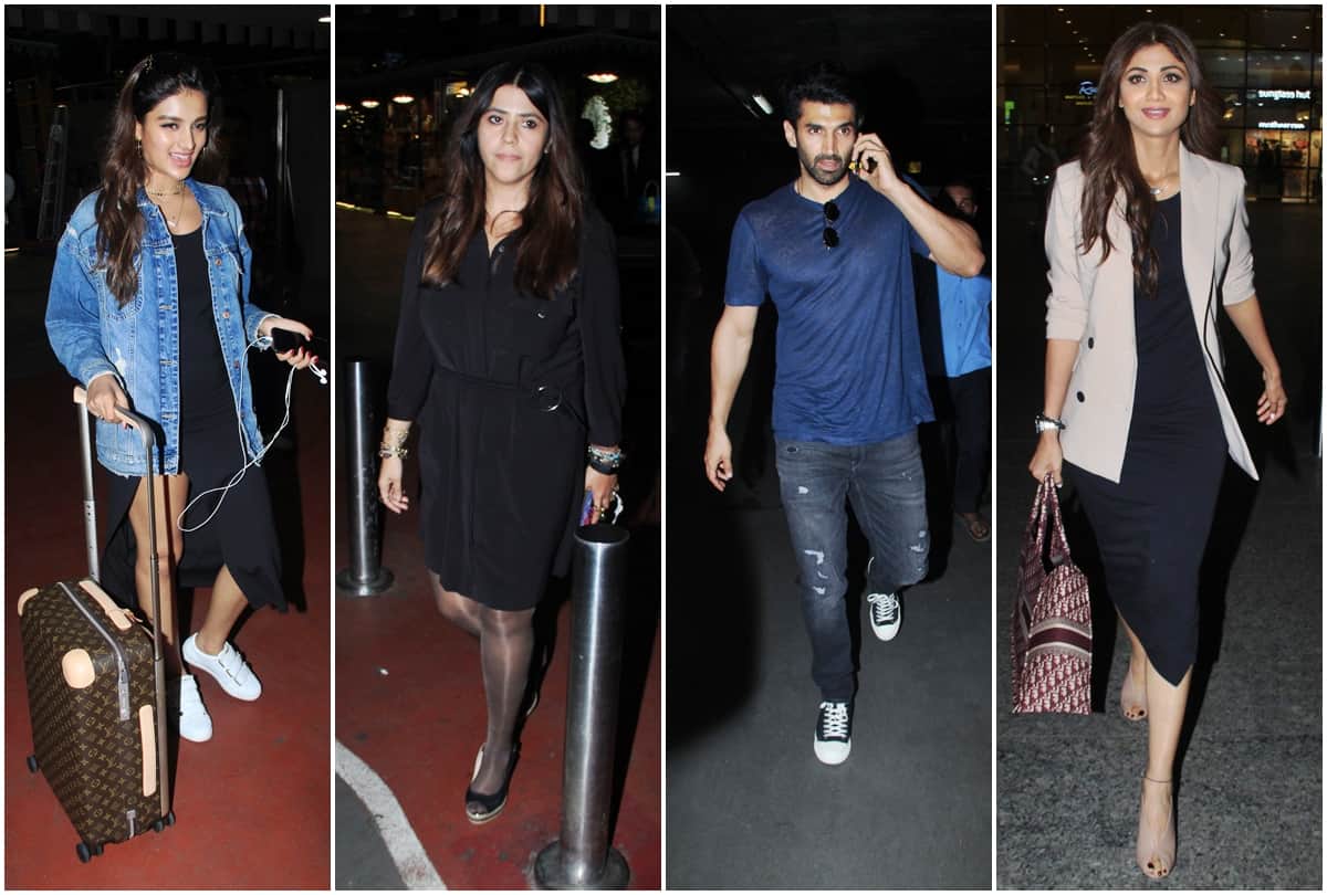 Bollywood celebs Spotted ananya disha kriti nia riteish genelia shahrukh shanaya sonam Sunny varun