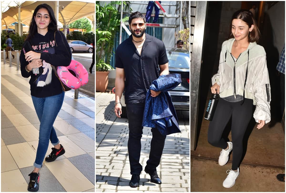 Bollywood celebs Spotted ananya disha kriti nia riteish genelia shahrukh shanaya sonam Sunny varun