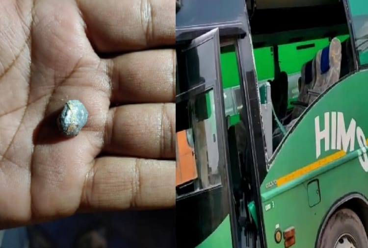 Bolero Driver firing On Bus In Panipat Of Haryana