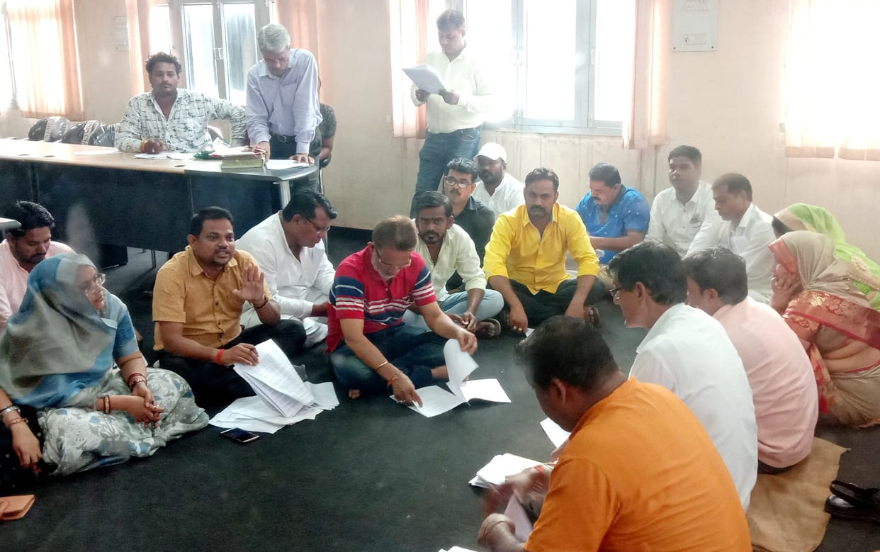 Palika board meeting held on floor