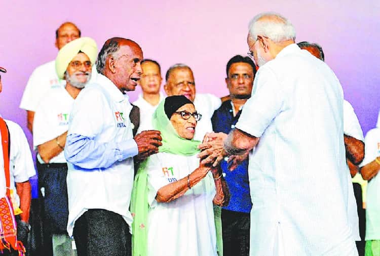 Mann Kaur Told Fitness Secrets to PM Modi in Fit India programme