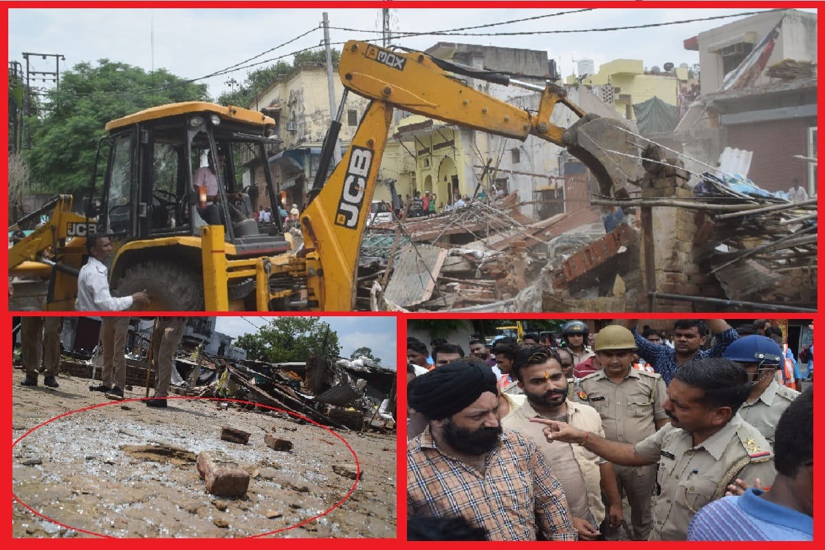 Peoples has throwing stones on cantt board team after action on High Court Order in Meerut